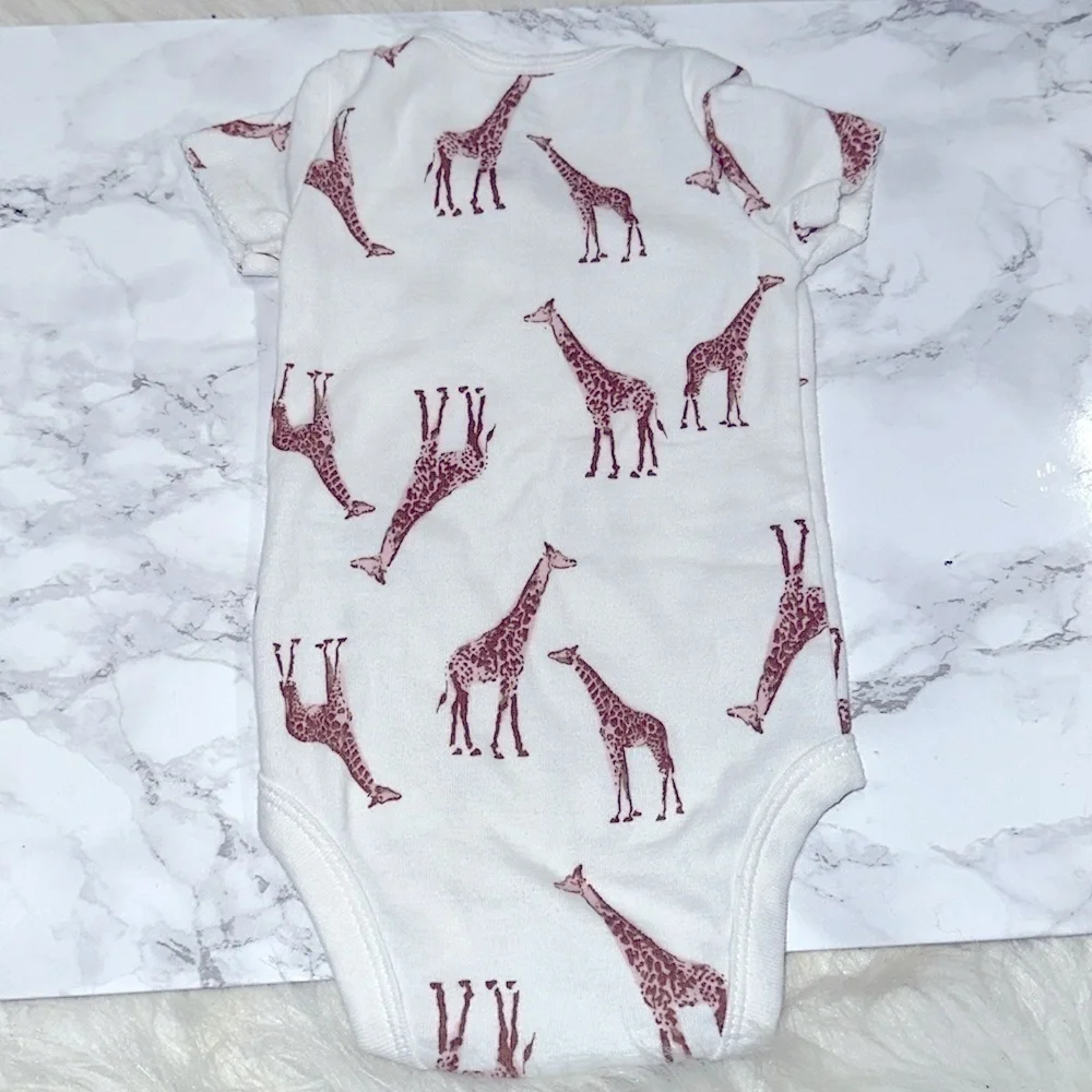Carters Giraffe Print baby One Piece size 0-3 months